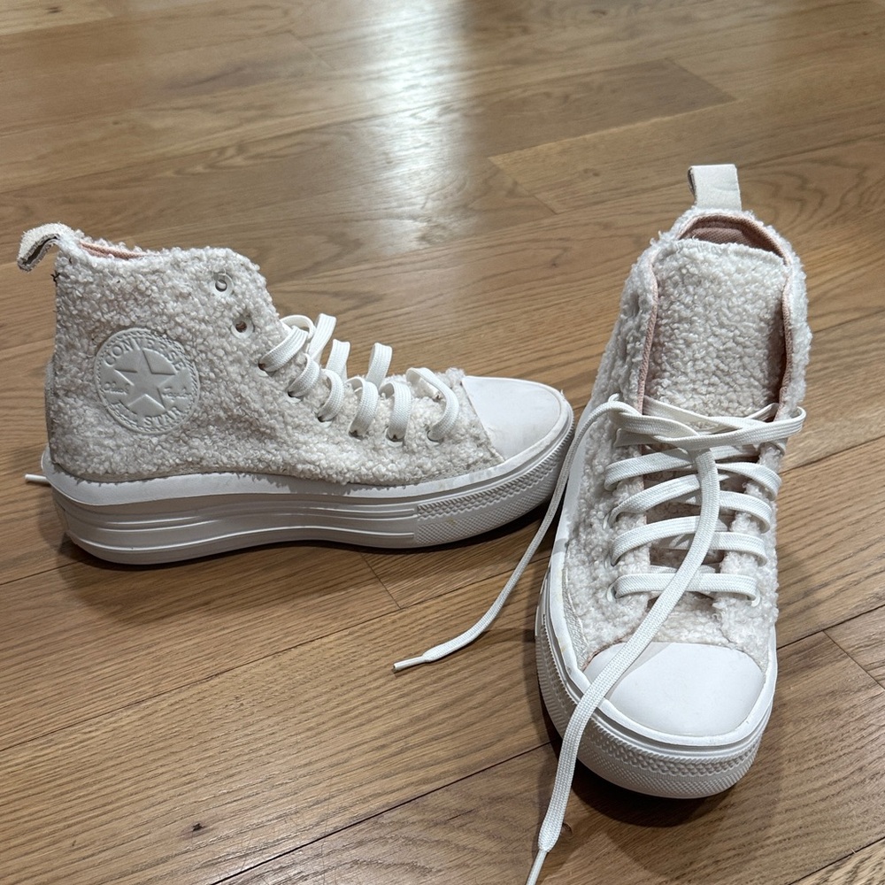 Converse Women's Cream High-Top Sneakers
